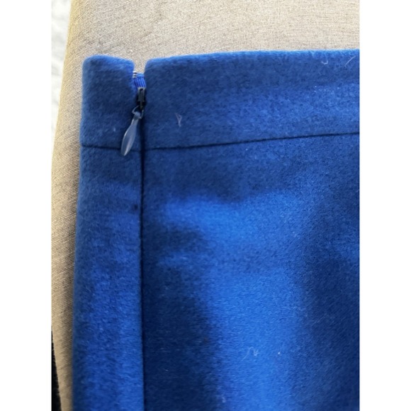 J. Crew Skirt Women's Sz 8 Blue Short A-Line Slit‎ Lined Workwear Career - Picture 7 of 11